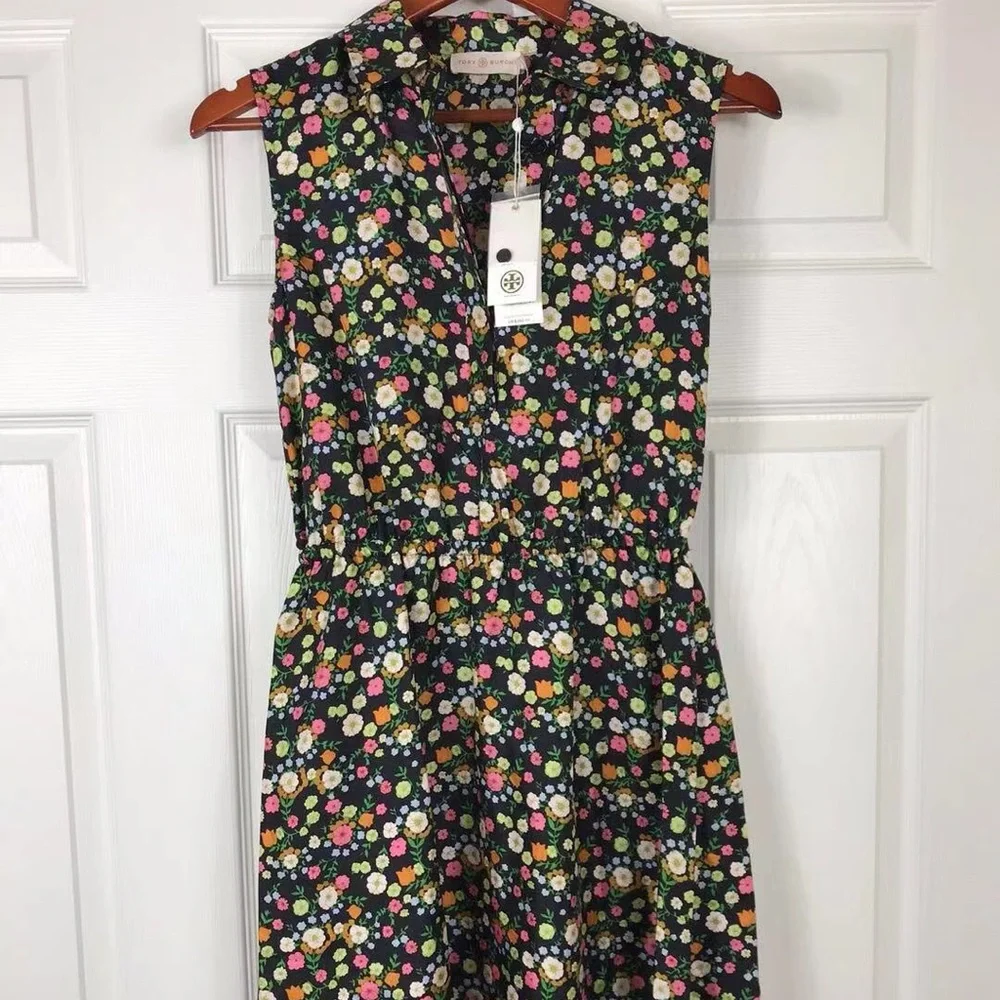 NWT $350 Tory Burch Ryder Silk Floral Dress